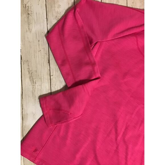 Fabletics Pink 1/4 zip Athletic Jacket Athleta pullover Small - Picture 4 of 8